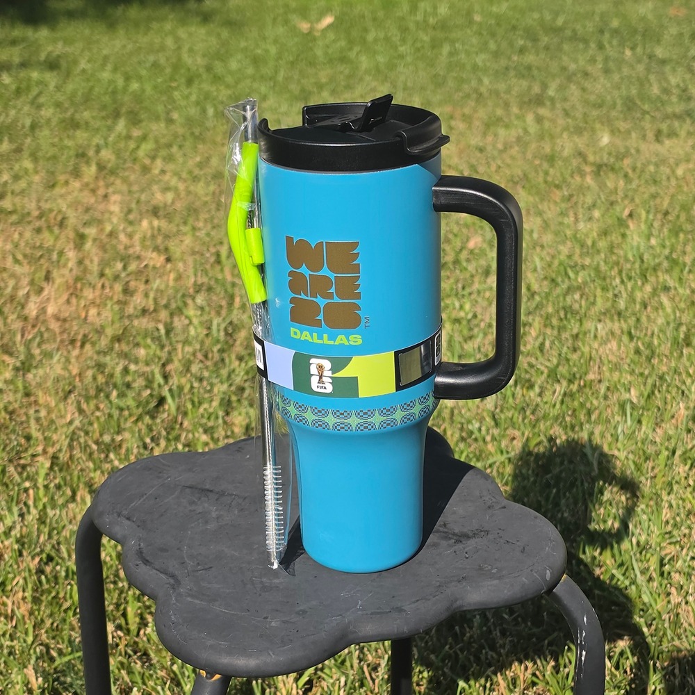 FIFA World Cup 2026 Dallas We Are 26 Blue 40oz Insulated Stainless Steel Tumbler
